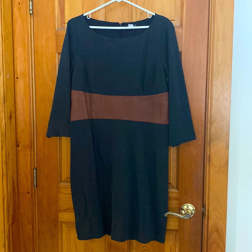 Venus dress size 16 gray and camel brown NWT